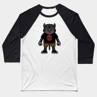 The Black Cats Use Skull T-Shirt Baseball T-Shirt